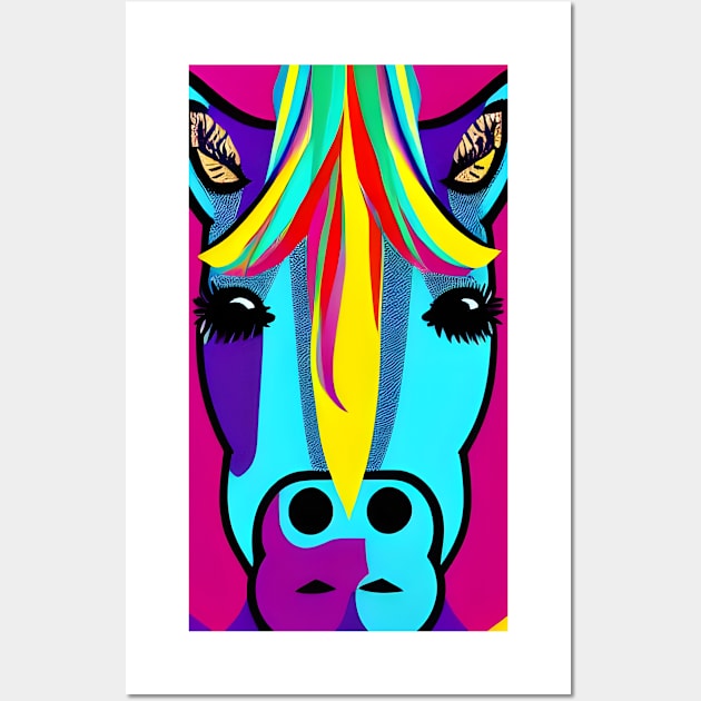 Colorful Horse Wall Art by SmartPufferFish